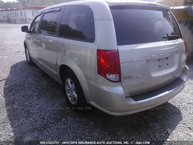 2C4RDGCG5DR536452 - 2013 DODGE GRAND CARAVAN SXT GOLD photo 3