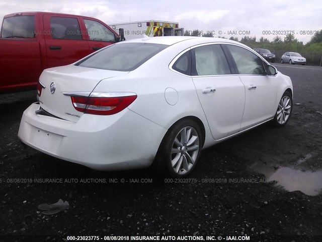 1G4PP5SK1C4228460 - 2012 BUICK VERANO WHITE photo 4