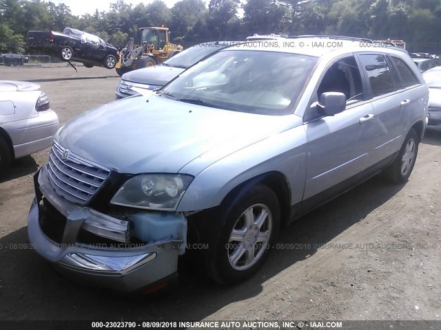 2A8GF68456R613083 - 2006 CHRYSLER PACIFICA TOURING Light Blue photo 2