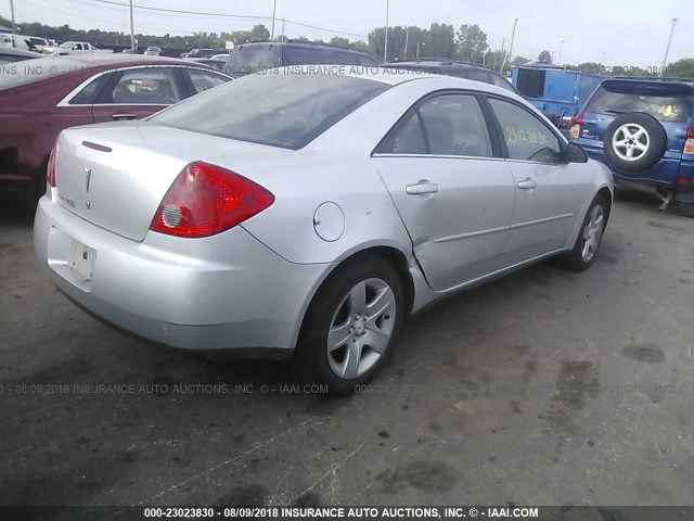 1G2ZG57B594118787 - 2009 PONTIAC G6 SILVER photo 4