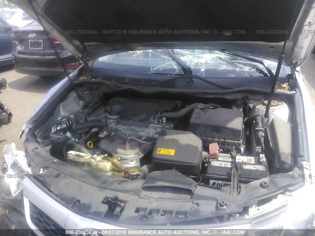 4T1BF1FK1CU594726 - 2012 TOYOTA CAMRY SE/LE/XLE SILVER photo 10