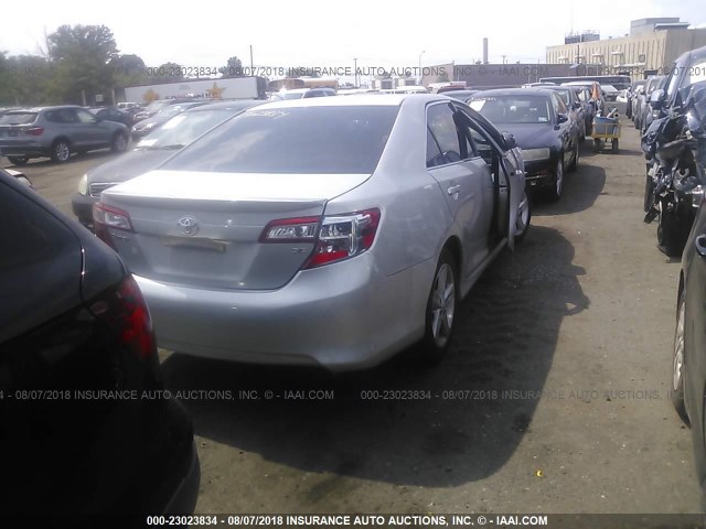 4T1BF1FK1CU594726 - 2012 TOYOTA CAMRY SE/LE/XLE SILVER photo 4