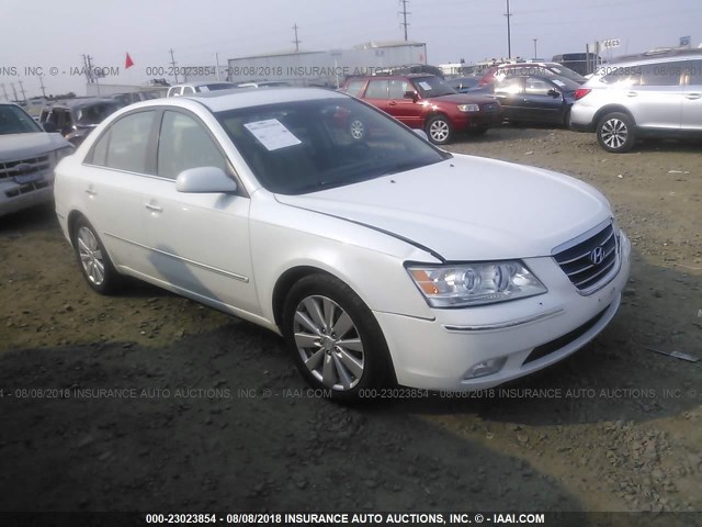 5NPEU46C99H556391 - 2009 HYUNDAI SONATA SE/LIMITED WHITE photo 1