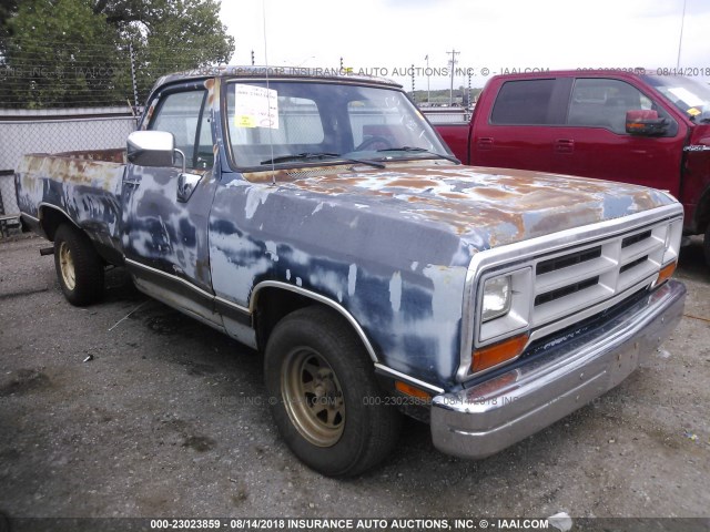 1B7FE06Y3KS170076 - 1989 DODGE D-SERIES D100 GRAY photo 1