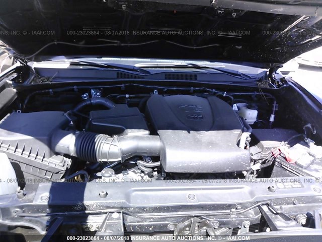 3TMAZ5CN3HM049796 - 2017 TOYOTA TACOMA DBL CAB/SR5/TRD SPORT/OR BLACK photo 10