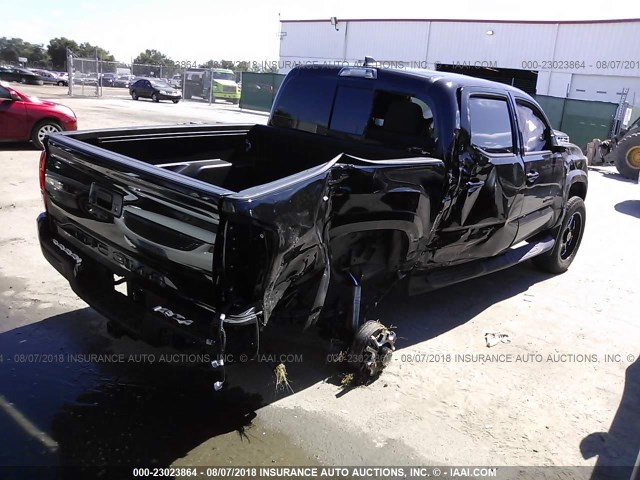 3TMAZ5CN3HM049796 - 2017 TOYOTA TACOMA DBL CAB/SR5/TRD SPORT/OR BLACK photo 4