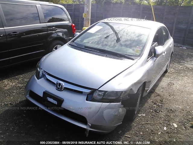 JHMFA36246S001911 - 2006 HONDA CIVIC HYBRID SILVER photo 2