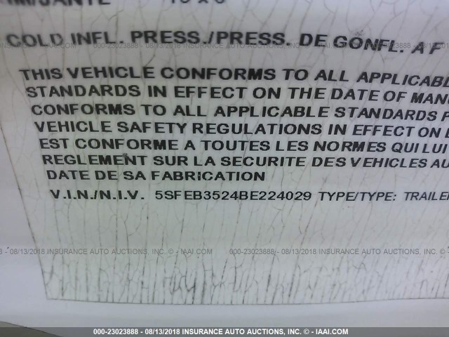 5SFEB3524BE224029 - 2011 HEARTLAND NORTH COUNTRY  白色 照片 9