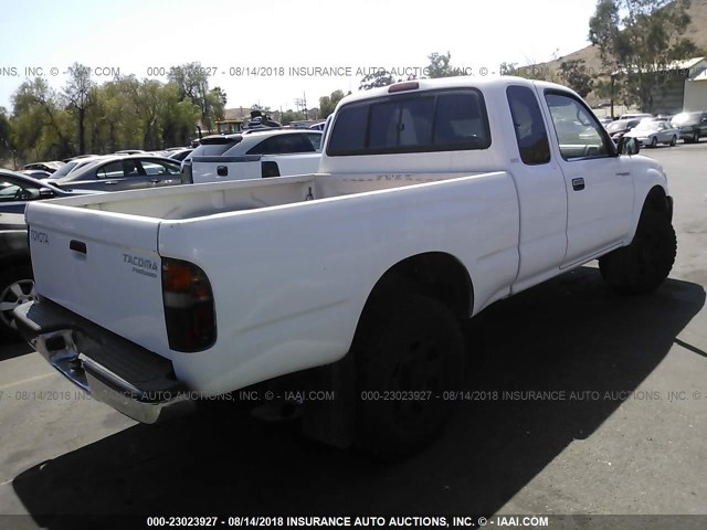 4TASM92N1XZ420734 - 1999 TOYOTA TACOMA XTRACAB PRERUNNER თეთრი ფოტო 4