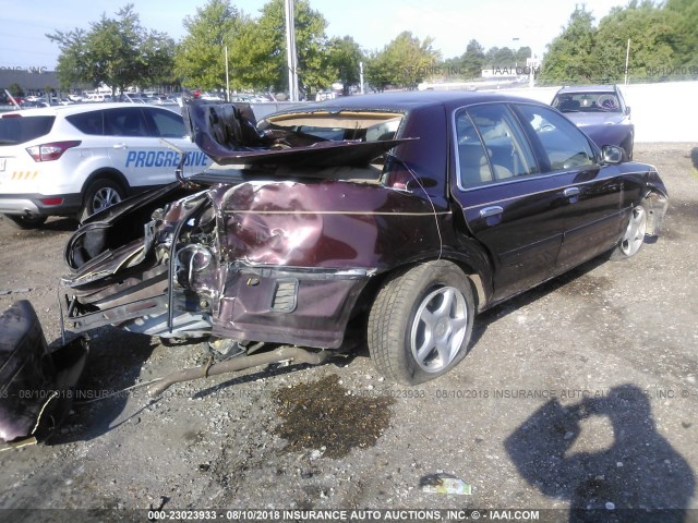 2FAFP74W41X203351 - 2001 FORD CROWN VICTORIA LX MAROON photo 4