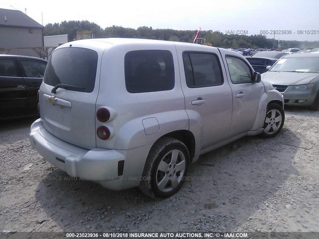 3GNCA13B29S645436 - 2009 CHEVROLET HHR LS SILVER photo 4