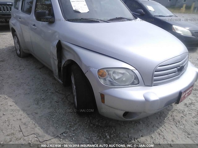 3GNCA13B29S645436 - 2009 CHEVROLET HHR LS SILVER photo 6