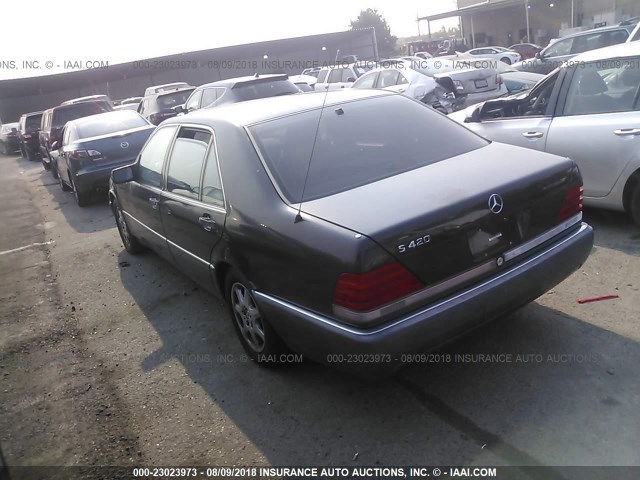 WDBGA43E8RA187097 - 1994 MERCEDES-BENZ S 420 BLACK photo 3