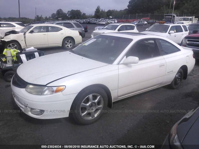 2T1CF28P9XC243525 - 1999 TOYOTA CAMRY SOLARA SE/SLE WHITE photo 2