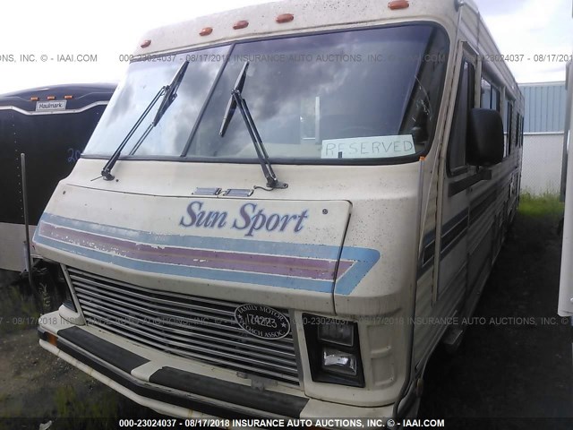 1GDKP37W4J3500397 - 1988 GMC MOTOR HOME CHASSI  BEIGE photo 2