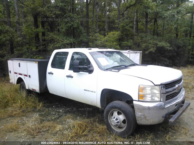 1GBJK33K88F204846 - 2008 CHEVROLET K3500 4X4 CREWCAB  WHITE photo 1