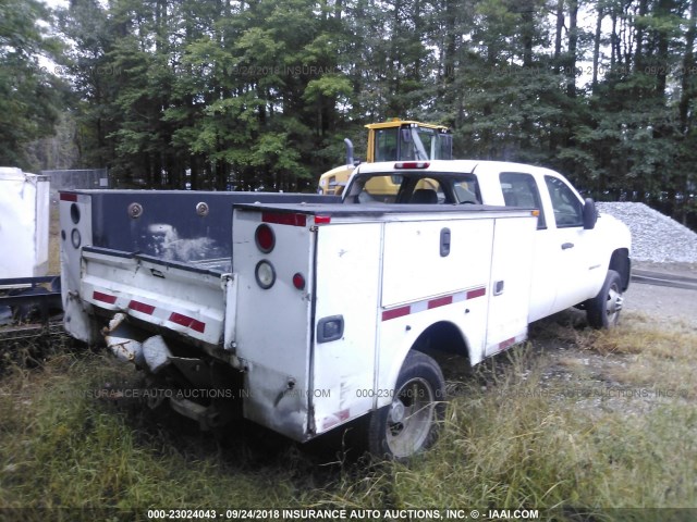 1GBJK33K88F204846 - 2008 CHEVROLET K3500 4X4 CREWCAB  WHITE photo 4