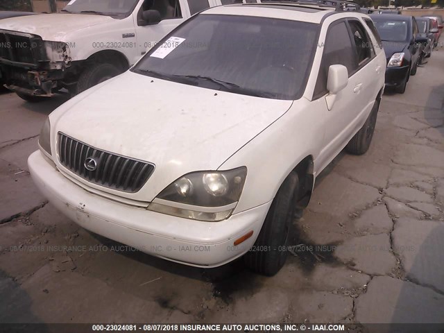 JT6HF10U0X0018512 - 1999 LEXUS RX 300 WHITE photo 2