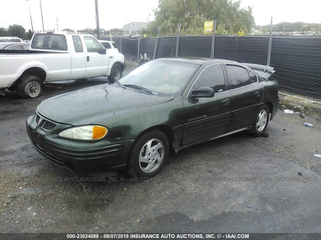 1G2NF52EXYC551867 - 2000 PONTIAC GRAND AM SE1 GREEN photo 2