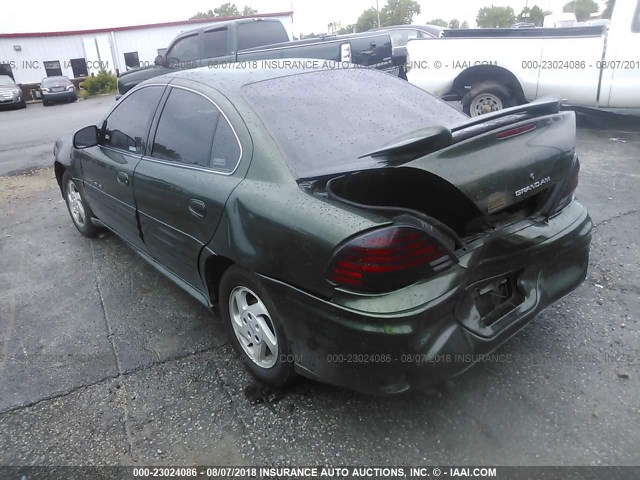 1G2NF52EXYC551867 - 2000 PONTIAC GRAND AM SE1 GREEN photo 3