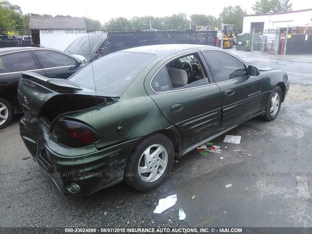 1G2NF52EXYC551867 - 2000 PONTIAC GRAND AM SE1 GREEN photo 4