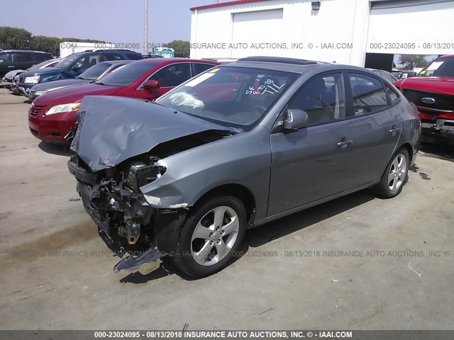 KMHDU46D79U811982 - 2009 HYUNDAI ELANTRA GLS/SE GRAY photo 2