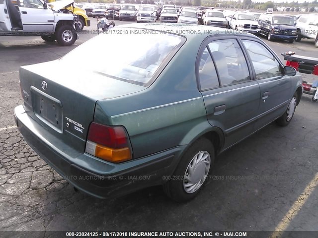 JT2BC52LXT7045097 - 1996 TOYOTA TERCEL DX GREEN photo 4