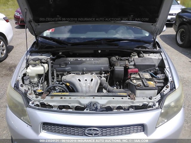 JTKDE177470202502 - 2007 TOYOTA SCION TC 银色 照片 10