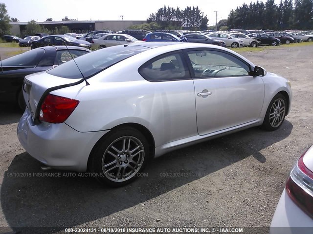 JTKDE177470202502 - 2007 TOYOTA SCION TC 银色 照片 4