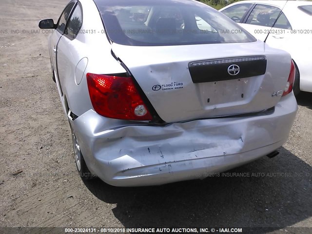 JTKDE177470202502 - 2007 TOYOTA SCION TC 银色 照片 6