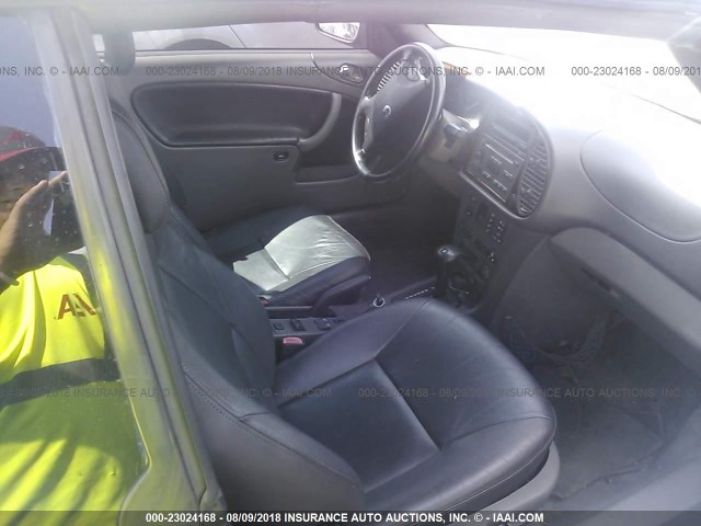 YS3DF78K937005524 - 2003 SAAB 9-3 SE შავი ფოტო 5