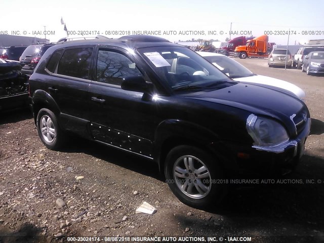 KM8JN72D96U313513 - 2006 HYUNDAI TUCSON GLS/LIMITED BLACK photo 1