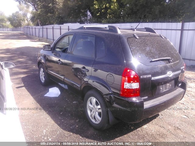 KM8JN72D96U313513 - 2006 HYUNDAI TUCSON GLS/LIMITED BLACK photo 3