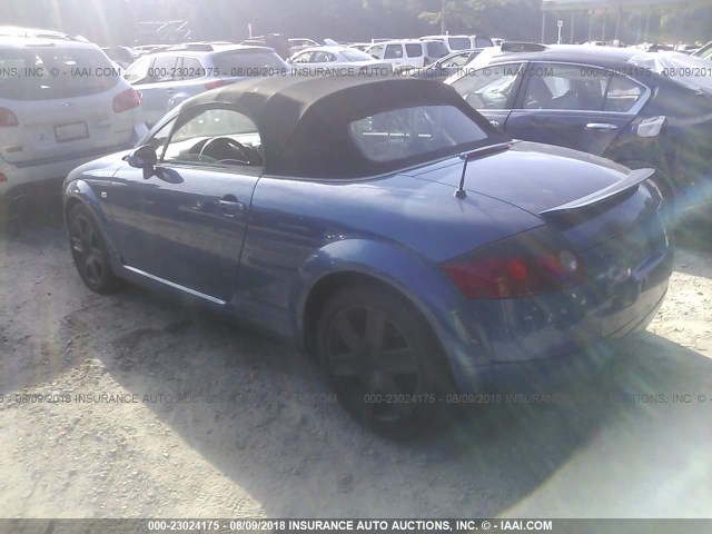 TRUTC28N331004886 - 2003 AUDI TT BLUE photo 3