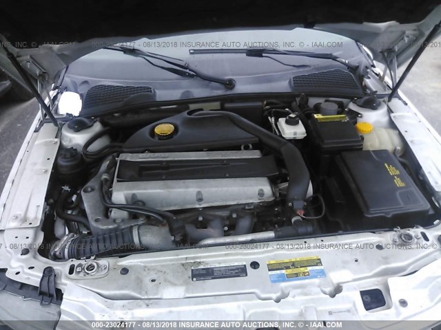 YS3ED49G383510282 - 2008 SAAB 9-5 2.3T GRAY photo 10