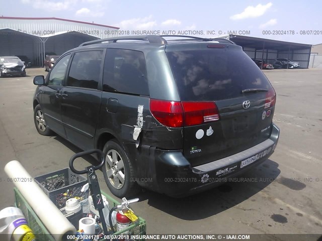 5TDZA23C44S150296 - 2004 TOYOTA SIENNA CE/LE GREEN photo 3