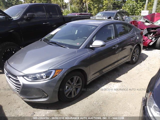 5NPD84LF9JH348675 - 2018 HYUNDAI ELANTRA SEL/VALUE/LIMITED SILVER photo 2