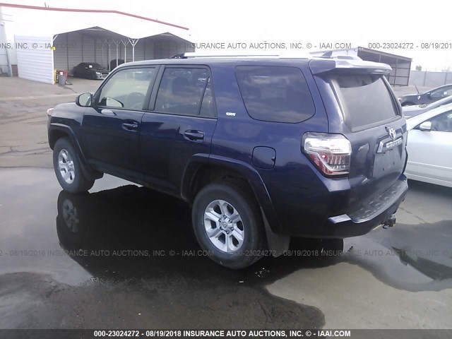 JTEBU5JR2E5170938 - 2014 TOYOTA 4RUNNER SR5/LIMITED/TRAIL BLUE photo 3