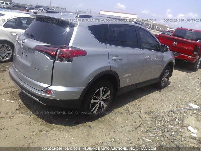 JTMWFREVXJJ180519 - 2018 TOYOTA RAV4 ADVENTURE/XLE 银色 照片 4