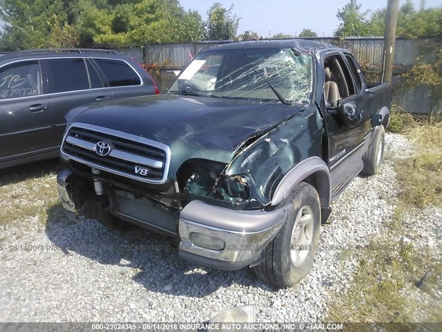 5TBRT3813YS031161 - 2000 TOYOTA TUNDRA ACCESS CAB LIMITED GREEN photo 6