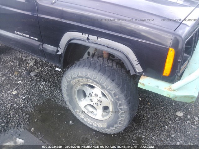 1J4FF68S5XL607953 - 1999 JEEP CHEROKEE SPORT/CLASSIC შავი ფოტო 6