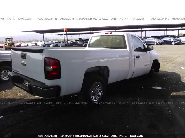 1GCEC14X37Z635522 - 2007 CHEVROLET SILVERADO C1500 CLASSIC WHITE photo 4