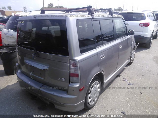JTLKT334864088768 - 2006 TOYOTA SCION XB Plata foto 4