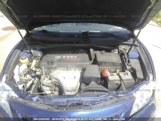 4T1BE46K57U164224 - 2007 TOYOTA CAMRY NEW GENERAT CE/LE/XLE/SE BLUE photo 10