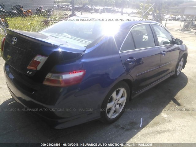 4T1BE46K57U164224 - 2007 TOYOTA CAMRY NEW GENERAT CE/LE/XLE/SE BLUE photo 4
