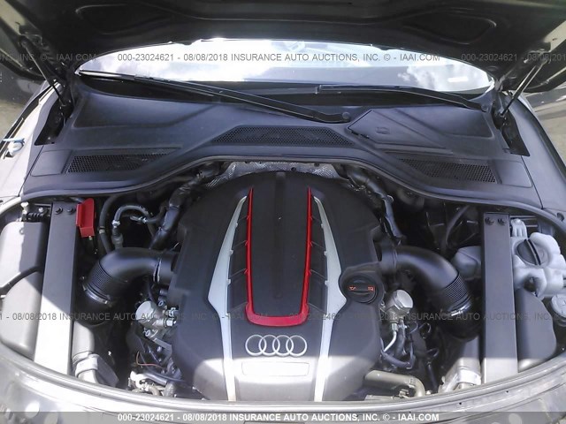 WAUD2AFD2DN028724 - 2013 AUDI S8 QUATTRO BLACK photo 10