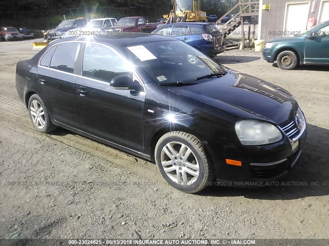 3VWEF71K37M184027 - 2007 VOLKSWAGEN JETTA WOLFSBURG BLACK photo 1