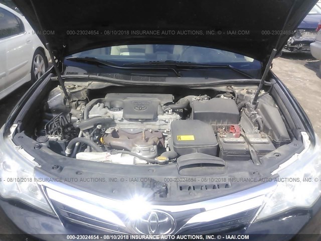 4T4BF1FKXCR205376 - 2012 TOYOTA CAMRY SE/LE/XLE შავი ფოტო 10