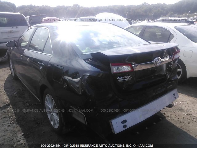 4T4BF1FKXCR205376 - 2012 TOYOTA CAMRY SE/LE/XLE შავი ფოტო 3