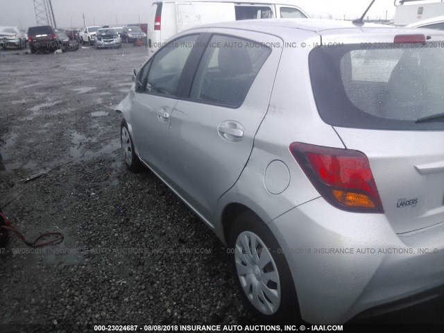 VNKKTUD36GA058881 - 2016 TOYOTA YARIS L/LE/SE SILVER photo 3